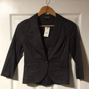 Dark Gray Cropped Blazer